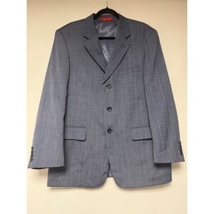 Loriano Collection Blue Striped‎ Blazer Jacket Mens 44R Business Career